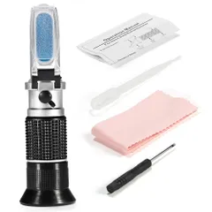 【在庫処分】果物、野菜、蜂蜜 測定器 ジャム等 糖度計（手持屈折計）ポケット ハンディタイプ糖度計 高濃度専用 温度自動補正 日本語取説付き Brix0~90%糖度計Timvasion