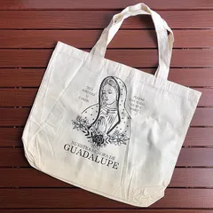 聖母グアダルーペ プリントトートバッグ 聖母マリア ショッピングバッグ エコバッグ