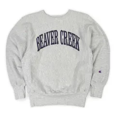 チャンピオン Champion 90s 00s 90-2000年代 リバースウィーブ スウェット 刺繍タグ トリコ ヴィンテージ USA メキシコ製 古着 メンズ スウェット トレーナー グレー M【中古】