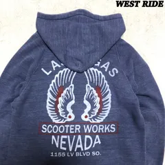 ウエストライド プルオーバーパーカー　フライングホイールデザイン ウエストライド プルオーバーパーカーフライングホイールデザイン