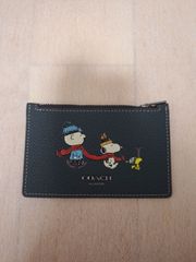 未使用級　COACH　スヌーピー　コインケース　カードケース　ミニ財布 新品 COACH コーチ コインケース カードケース ミニ財布 SNOOPY