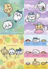 【中古】クリアファイル 全4種セット A4クリアファイル 「ちいかわ なんか小さくてかわいいやつ×くら寿司」 キャンペーン特典 第1弾