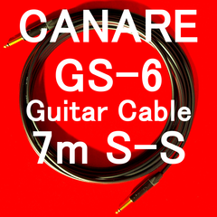 CANARE GS-6 Guitar Cable with Neutrik Gold Plated Plug SS 7m