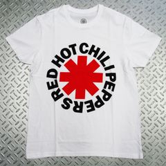 オフィシャル バンドTシャツ レッドホットチリペッパーズ RED HOT CHILI PEPPERS Red Asterisk ホワイト 白
