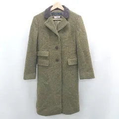 ◇ ⊇ CHILD WOMAN チャイルドウーマン 防寒性良好 長袖 ウールロングコート サイズF グリーン系 レディース E  【1507080001976】のサムネイル