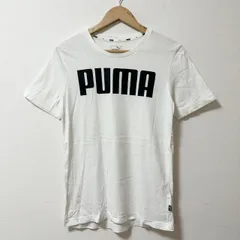 (^w^)b PUMA プーマ 半袖 Tシャツ ブランドロゴ ロゴプリント ビッグロゴ プリントT スポーツ トレーニング カジュアル アウトドア 普段着 ラフ シンプル 小さいサイズ スモールサイズ ホワイト メンズ サイズXS