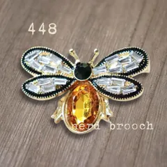 イエローストーンの蜜蜂ブローチ　かわいい ハチ キラキラ ナチュラル 虫 新品 昆虫 生き物 カジュアル コサージュ 未使用 NerD