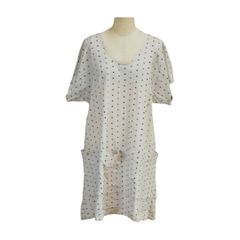 ポールスミス Paul Smith Paul+ カットソーワンピース ドット Mサイズ ライトグレー レディース s_z F-M7995