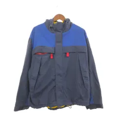 【B品】 90年代 TOMMY HILFIGER トミーヒルフィガー ナイロン マウンテンパーカー ジャケット ブルー (メンズ XL) 中古 古着 Q1466