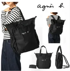 美品　agnes b. アニエスベー　マザーズバッグ アニエスベー】機能性up!リュック＆バッグ 2WAYマザーズバッグ