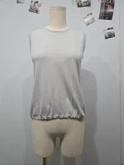 MAX MARA(マックスマーラ) アイボリー ノースリーブ ニット ベスト