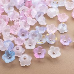 ＊5g 約100個UP＊ 極小 フラワーキャップ 花 ビーズキャップ アクリルビーズ bc096