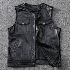 FIRST MFG レザー&キャンバス ライディングベスト XXL 中古 - メルカリ