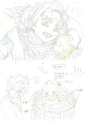 【中古】原画イラストボード 鬼滅の刃 Blu-ray/DVD 1巻 ufotable購入特典 複製原画セット