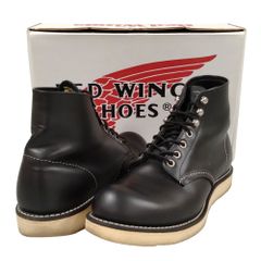 RED WING レッドウィング 8165 犬タグ プレーントゥ ブーツ ブラック サイズ 8.5D=26.5cm 正規品 / 50632