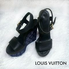 着用1回 LOUIS VUITTON トング モノグラム ジャガード 38 - メルカリ