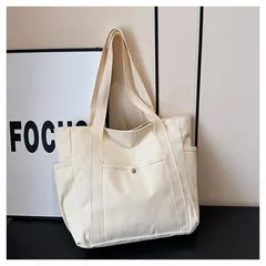 キャンバストート トートバッグ 手提げ 肩掛バッグ シンプル 通勤通学バッグ ユニセックス ショルダーバッグ tote 手提げバッグ 無地 大人 カジュアル 帆布 たっぷり収納 頑丈 旅行 マチ広 通勤通学 軽量 エコバッグ サブバッグ ママバッグ