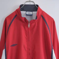 90～00s umbro アンブロ ロゴ刺繍 切替デザイン ナイロンジャケット ヴィンテージ トラックジャケット スポーツ ビンテージ 古着 メンズXLサイズ