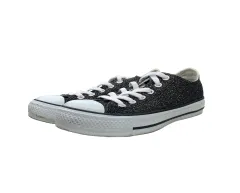 CONVERSE (コンバース) オールスター グリッターキャンパス ラメ 23.5cm ブラック レディース/025