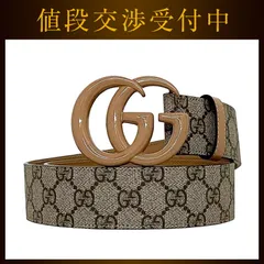 グッチ ベルト ec-22944 ベージュ GG マーモント 400593