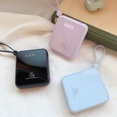 最新モバイルバッテリー ケーブル内蔵 充電器  大容量 小型 軽量 iPhone対応 Android対応 防災グッズ 旅行グッズ 5色選択可能　iPhone15対応