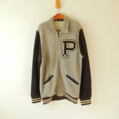 ラルフローレン✨レタード スタジャン M 袖レザー グレー グリーン ロゴ ラルフローレン✨レタード スタジャン M 袖レザー グレー