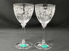 ミントン ハドンホール クリスタル ワイングラス ペア 