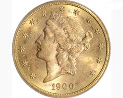 【価格高騰】1900年 ゴールドリバティヘッド PCGS MS63 コイン 金貨