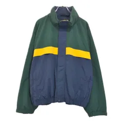 00年代 Eddie Bauer エディーバウアー ナイロンジャケット アウトドア グリーン(メンズ XL)中古 古着 U5575
