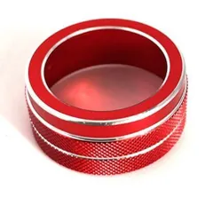 トヨタ車対応 エアコンダイヤルカバー 2個セット｜アルミ合金製 内装アクセサリー ドレスアップに最適（ヤリス／ヤリスクロス／カローラシリーズ対応）