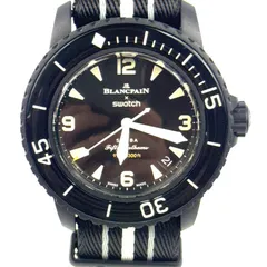 【未使用】ブランパン　BLANCPAIN　ブランパン×スウォッチ　OCEAN OF STORMS　Fifty Fathomsコレクション　SO35B400　自動巻　バイオセラミック　黒のサムネイル
