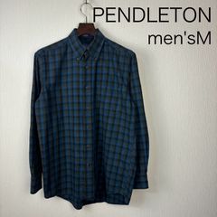 PENDLETON ピマコットン/メリノウールライトフランネルボタンダウンシャツ　メンズM
