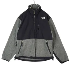 ノースフェイスThe north faceデナリジャケット黒グレーロゴ刺繍フリース31223