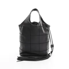シャネル CHANEL ハンドバッグ チョコバーステッチ ブラック レザー チョコバー ハンドバッグ レディース Used B