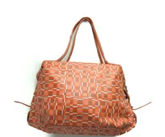 Salvatore Ferragamo フェラガモ レザー オレンジ ショルダーバッグ