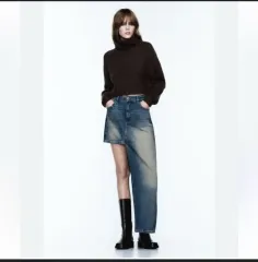 ZARA(ザラ) アシンメトリー デニムスカート