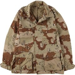 古着 米軍実品 迷彩柄 6C デザートチョコチップカモ B.D.U ミリタリージャケット USA製 MEDIUM-REGULAR メンズM相当/eaa574737