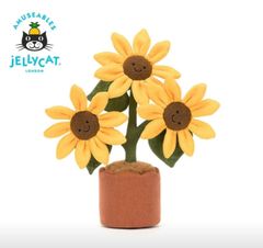 JELLYCAT 2025ss 面白い笑顔のヒマワリの鉢植え 超人気　かわいい　大人　子供