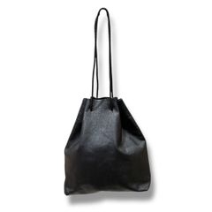 TODAYFUL トゥデイフル ソフトレザー巾着バック ドローストリングバック 本革 シンプル ミニマル ナチュラル ベーシック 大人女子 高見え ブラック レディース ゴーゴー古着セントラルパーク名古屋店No.339