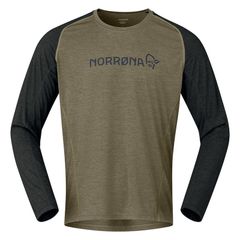 NORRONA ノローナ SS25 fjora equaliser lightweight Long Sleeve メンズ Olive Night Mサイズ