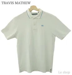 TRAVISMATHEW トラヴィスマシュー 半袖 ポロシャツ ゴルフウェア Мサイズ ホワイト メンズ 中古