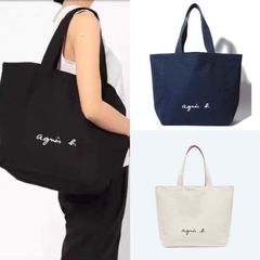 アニエスベー agnes b. トートバッグ M ハンドバッグ コットンバッグ 3色