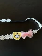 【新商品】トラ&ピンクリボン　ヘアバンド　寅年　2022 ベビー用　お正月