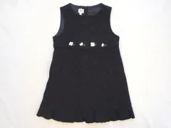 ファミリア familiar アウトレット 子供服 女の子 110cm ジャンパースカート グレー 秋 冬 ★3 冬服 ガールズ 女児 キッズ 【中古】 ユーズド リサイクル こども