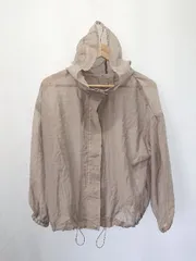 ◇ ⊂ classicalelf クラシカルエルフ シースルー 長袖 ブルゾン サイズL ベージュ系 レディース E  【1410230007486】