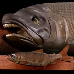 2025年最新】鮭 木彫の人気アイテム - メルカリ