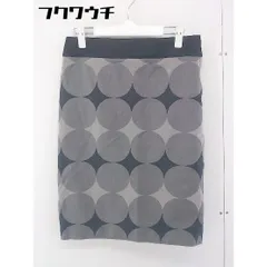 ◇ DESPRES デ プレ 水玉 ドット スリット 膝丈 タイト スカート サイズ 1 グレー ブラック マルチ レディース  【中古】 【1109160008549】のサムネイル