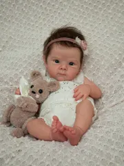 新品 未使用 人形 赤ちゃん 人形 Reborn Doll 55cm 赤ちゃんリボーンドールデビュー フルシリコンドール ビニールリアル シリコンリボーンベビードールベビードール 赤ちゃん人形女の子プリンセス服手作りのクリスマスの誕生日プレゼント 贈り物