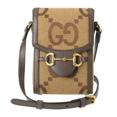 新品 グッチ GUCCI ショルダーバッグ ジャンボ GG キャンバス ベージュ