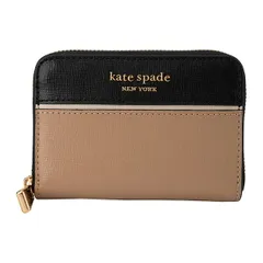 新品 ケイトスペード kate spade カードケース カラーブロック ジップ カード ケース カフェモカマルチ